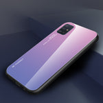 Gradient Color Glass + TPU Cell Phone Cover for Samsung Galaxy A51