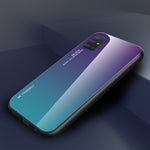 Gradient Color Glass + TPU Cell Phone Cover for Samsung Galaxy A51