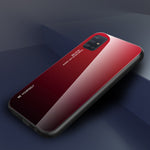 Gradient Color Glass + TPU Cell Phone Cover for Samsung Galaxy A51