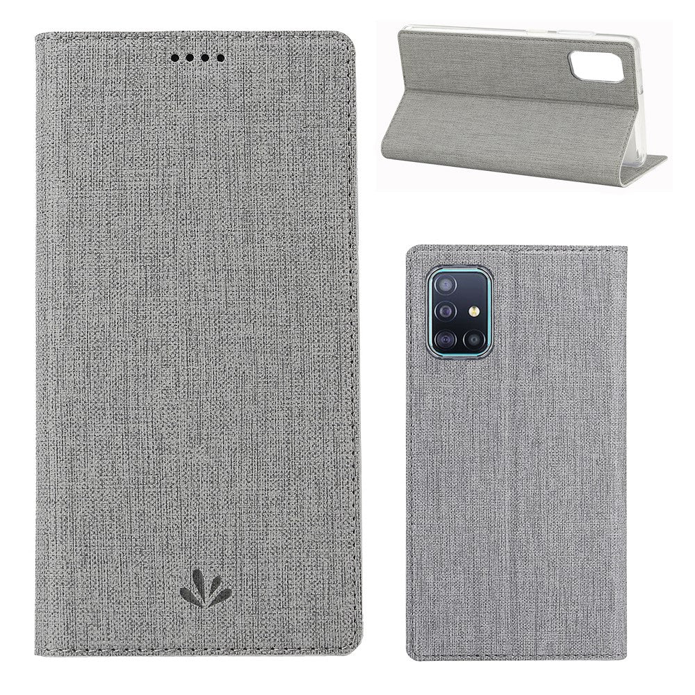 VILI DMX Cross Texture Leather Case with Card Holder for Samsung Galaxy A51