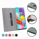 VILI DMX Cross Texture Leather Case with Card Holder for Samsung Galaxy A51
