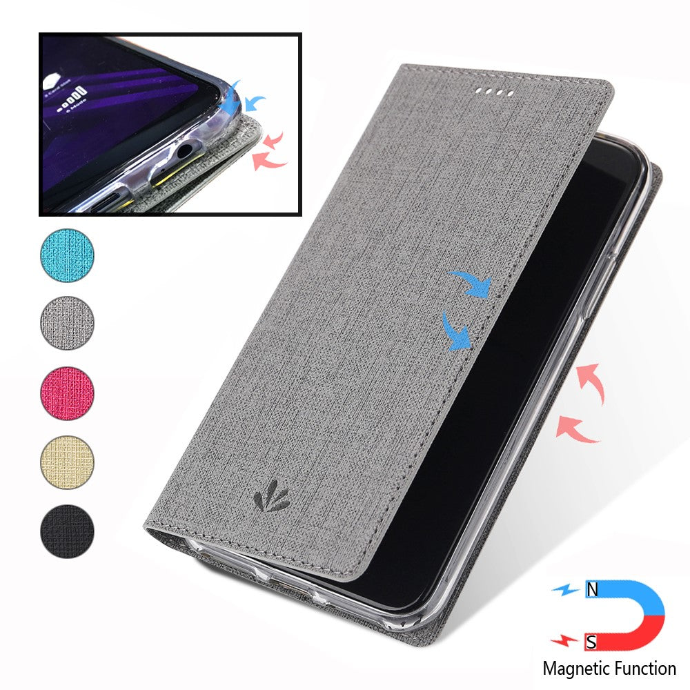 VILI DMX Cross Texture Leather Case with Card Holder for Samsung Galaxy A51