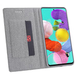 VILI DMX Cross Texture Leather Case with Card Holder for Samsung Galaxy A51
