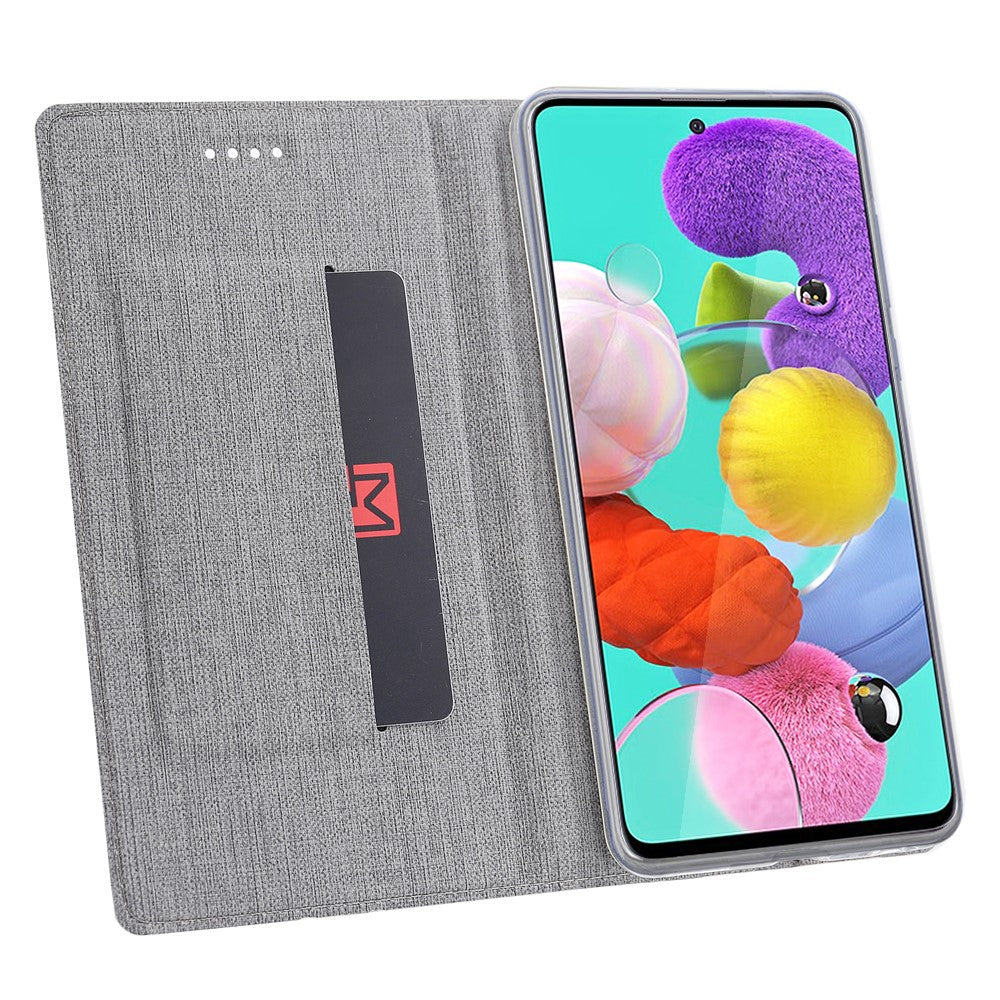 VILI DMX Cross Texture Leather Case with Card Holder for Samsung Galaxy A51