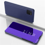 Samsung Galaxy A81 / Note 10 Lite / M60s Flipfodral i läder med stativ Helkroppsskyddande mobilskal