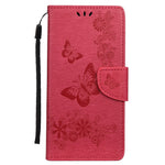 Imprint Butterfly Flower Leather Wallet Phone Case for Samsung Galaxy S20 4G/S20 5G