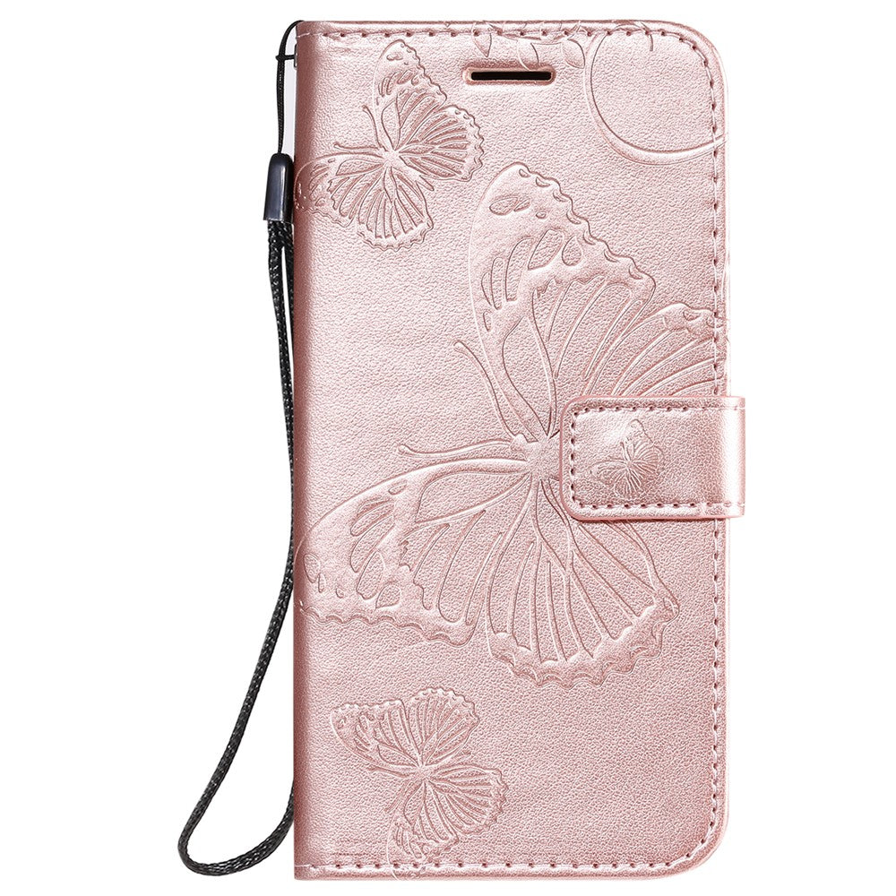 For Samsung Galaxy S20 4G / S20 5G Wallet Case Floral Butterfly Imprinted Leather Phone Cover Stand