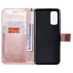 For Samsung Galaxy S20 4G / S20 5G Wallet Case Floral Butterfly Imprinted Leather Phone Cover Stand