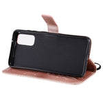 For Samsung Galaxy S20 4G / S20 5G Wallet Case Floral Butterfly Imprinted Leather Phone Cover Stand