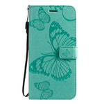For Samsung Galaxy S20 Plus Wallet Case Floral Butterfly Imprinted Leather Phone Cover Stand