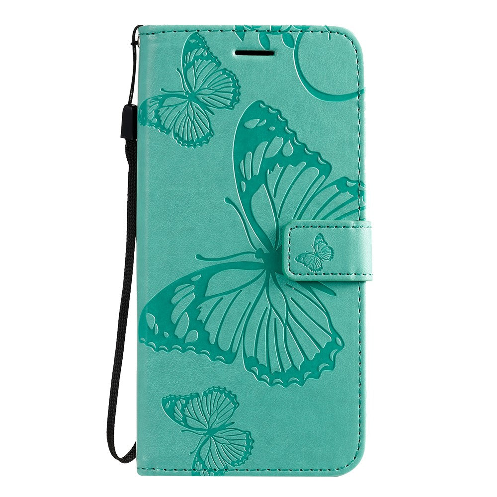 For Samsung Galaxy S20 Plus Wallet Case Floral Butterfly Imprinted Leather Phone Cover Stand