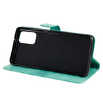 For Samsung Galaxy S20 Plus Wallet Case Floral Butterfly Imprinted Leather Phone Cover Stand