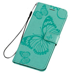 For Samsung Galaxy S20 Plus Wallet Case Floral Butterfly Imprinted Leather Phone Cover Stand