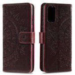 Imprint Flower Leather Wallet Case for Samsung Galaxy S20 4G/S20 5G