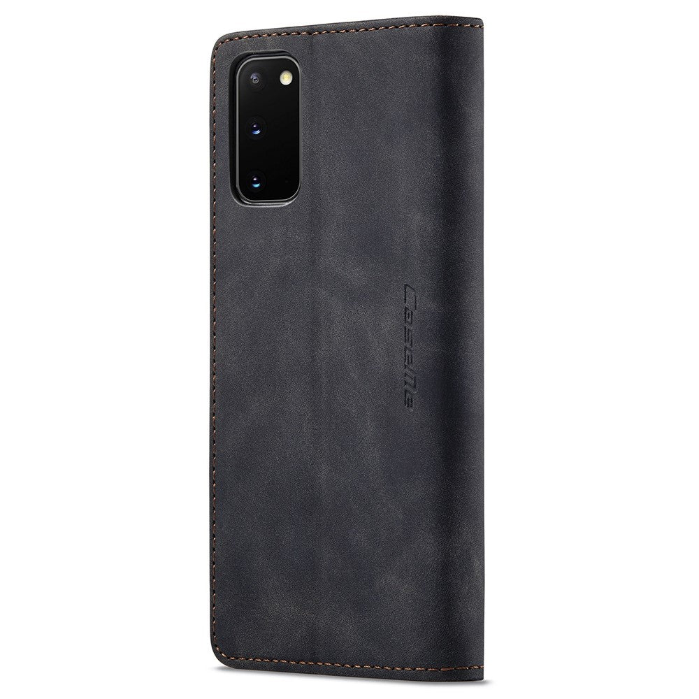 CASEME 013 Series Auto-absorbed Flip Læder Pung Etui til Samsung Galaxy S20 4G/S20 5G