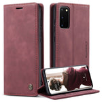CASEME 013-serien självabsorberande läderfodral med vikbart lock till Samsung Galaxy S20 4G/S20 5G