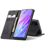 CASEME 013 Series Auto-absorbed Business Læderpung Stativ Telefoncover til Samsung Galaxy S20 Plus