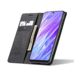 CASEME 013 Series Auto-absorbed Business Læderpung Stativ Telefoncover til Samsung Galaxy S20 Plus