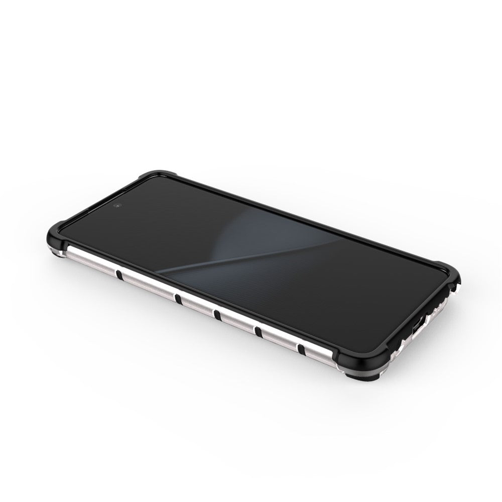 Honeycomb-mønstret Stødresistent TPU + PC Hybrid Cover til Samsung Galaxy A81/Note 10 Lite