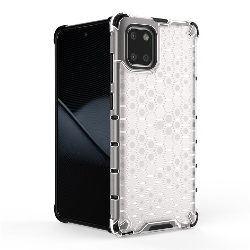 Honeycomb-mønstret Stødresistent TPU + PC Hybrid Cover til Samsung Galaxy A81/Note 10 Lite