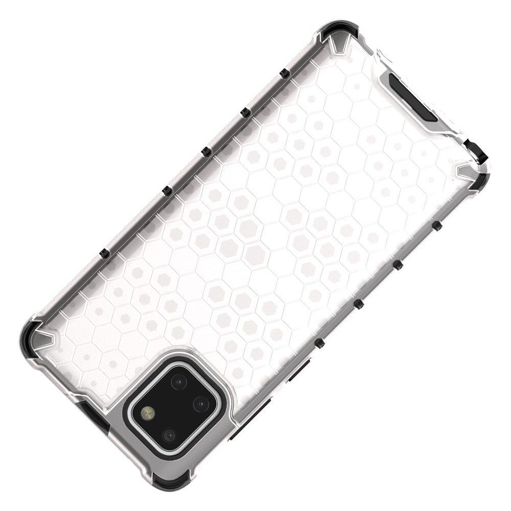 Honeycomb-mønstret Stødresistent TPU + PC Hybrid Cover til Samsung Galaxy A81/Note 10 Lite