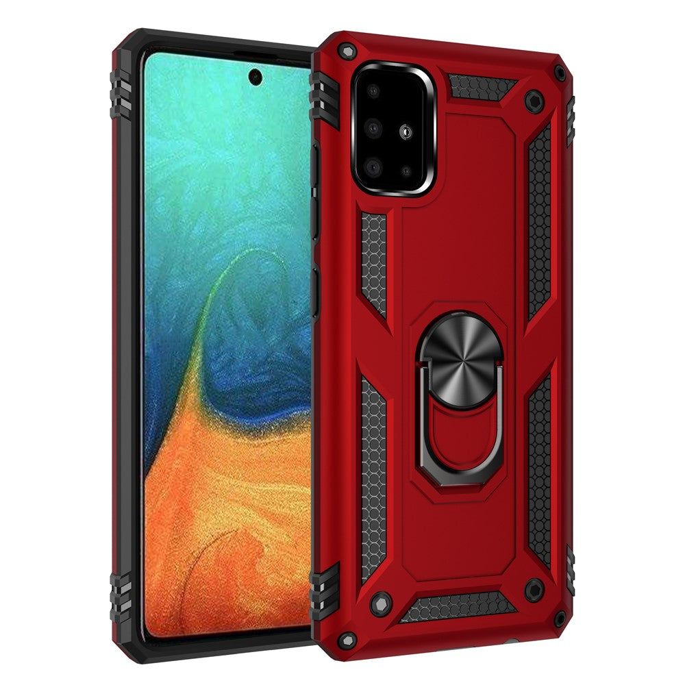Hybrid Cover PC TPU Kickstand Armor Phone Case for Samsung Galaxy A71