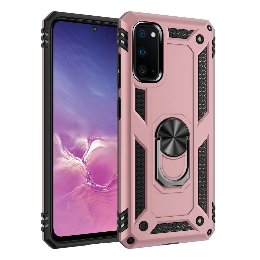 Hybrid PC TPU Kickstand Armor Cell Phone Casing for Samsung Galaxy S20 4G/S20 5G