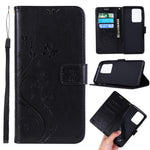Imprint Butterflies Wallet Stand Flip Leather Phone Case for Samsung Galaxy S20 Ultra