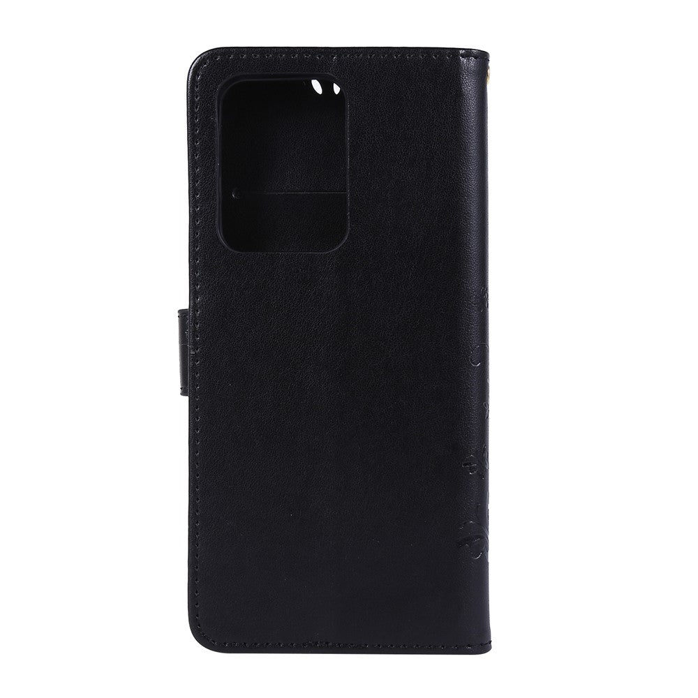 Imprint Butterflies Wallet Stand Flip Leather Phone Case for Samsung Galaxy S20 Ultra
