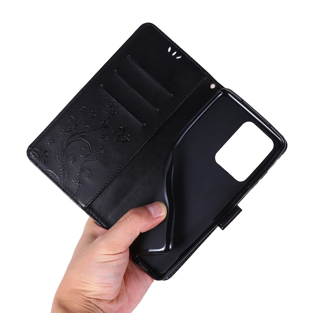 Imprint Butterflies Wallet Stand Flip Leather Phone Case for Samsung Galaxy S20 Ultra