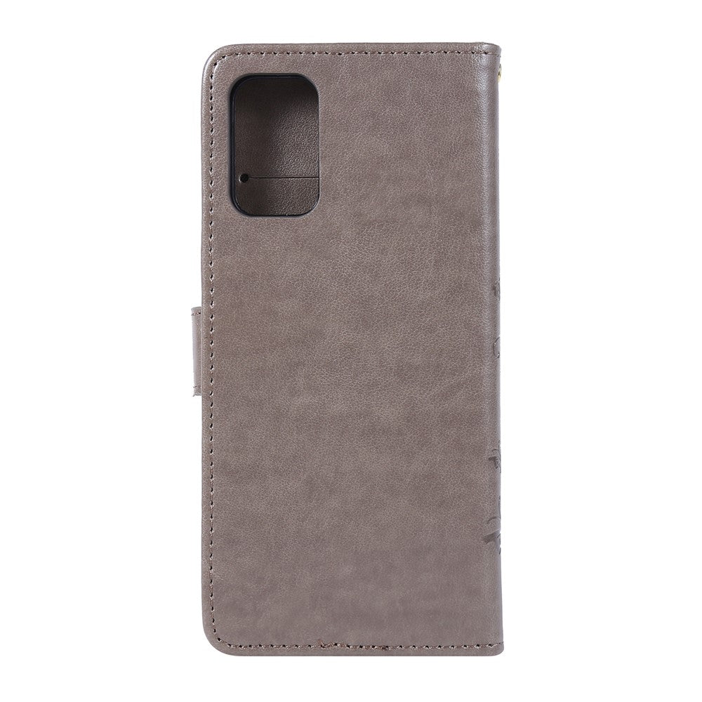 Imprint Butterflies Wallet Stand Flip Leather Phone Case for Samsung Galaxy S20 Plus