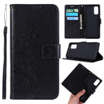 Imprint Butterflies Wallet Stand Flip Leather Case for Samsung Galaxy S20 4G/S20 5G