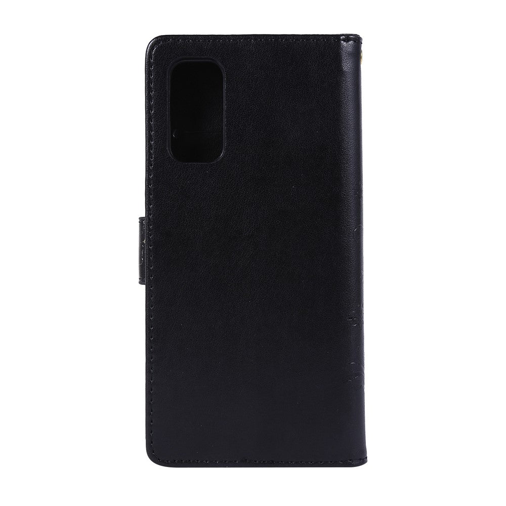 Imprint Butterflies Wallet Stand Flip Leather Case for Samsung Galaxy S20 4G/S20 5G