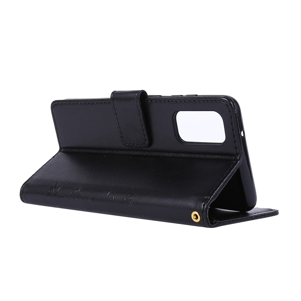 Imprint Butterflies Wallet Stand Flip Leather Case for Samsung Galaxy S20 4G/S20 5G