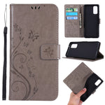 Imprint Butterflies Wallet Stand Flip Leather Case for Samsung Galaxy S20 4G/S20 5G