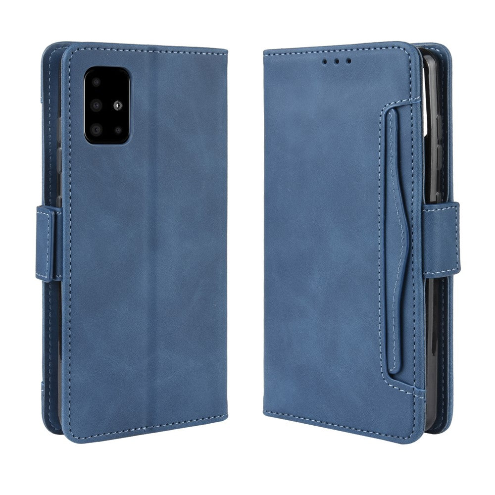 Plånboksfodral med fällbart läderfodral för Samsung Galaxy A91 / S10 Lite