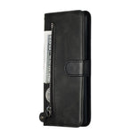Til Samsung Galaxy A71 PU-læderetuier med lynlåslomme Pung Telefoncover Stand