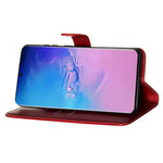 For Samsung Galaxy S20 Ultra PU Leather Cases with Zipper Pocket Wallet Phone Cover Stand