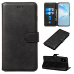 Solid Color Flip Leather Wallet Phone Cover for Samsung Galaxy S20 Plus