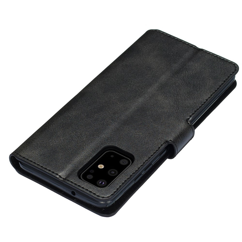 Solid Color Flip Leather Wallet Phone Cover for Samsung Galaxy S20 Plus