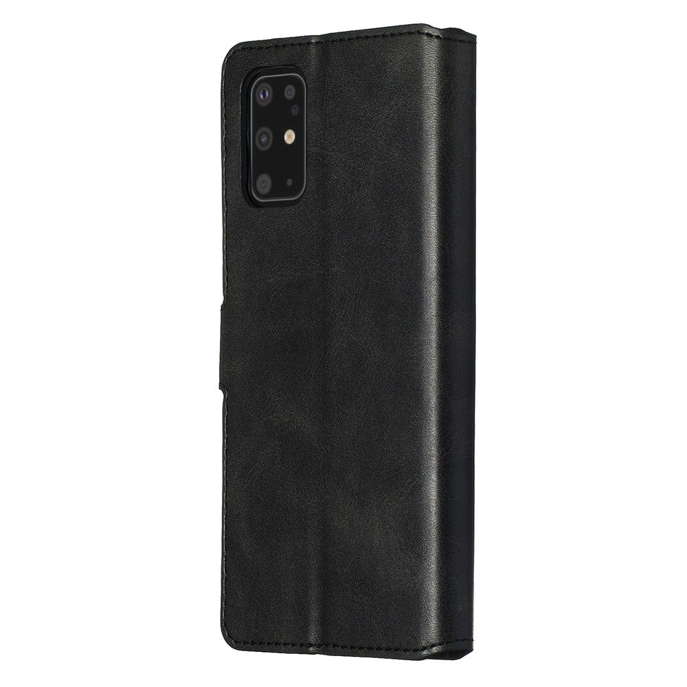 Solid Color Flip Leather Wallet Phone Cover for Samsung Galaxy S20 Plus