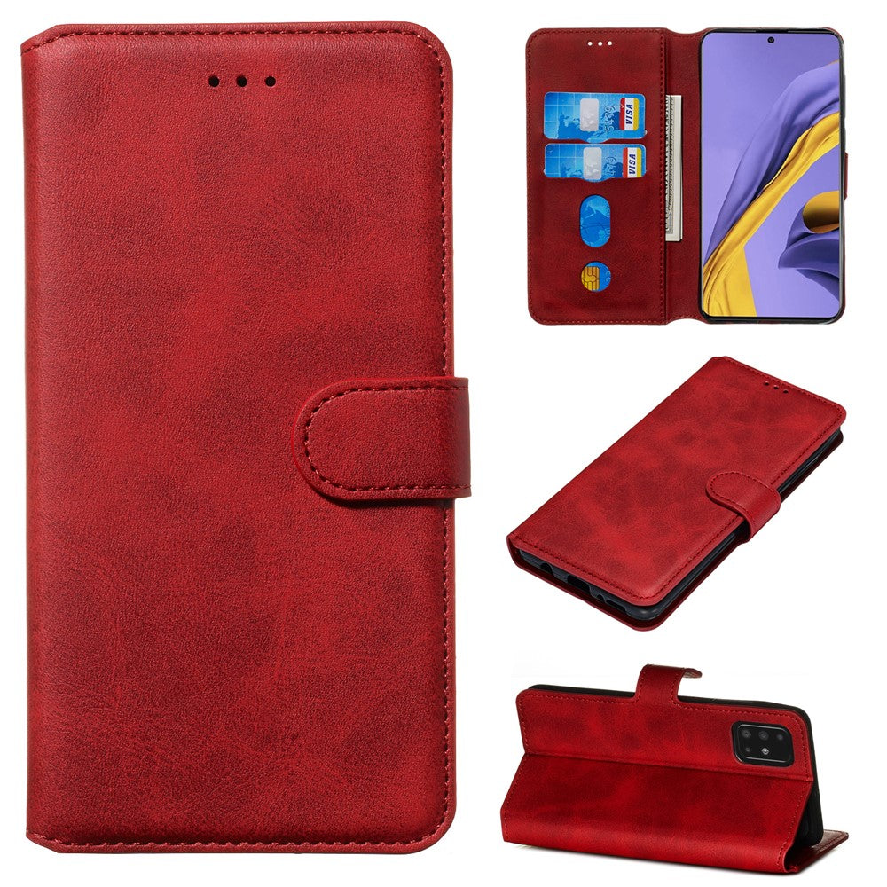 Classic Wallet Leather Stand Phone Protective Shell for Samsung Galaxy A51