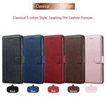 Solid Color Classic Flip Leather Wallet Phone Casing for Samsung Galaxy S20 Ultra