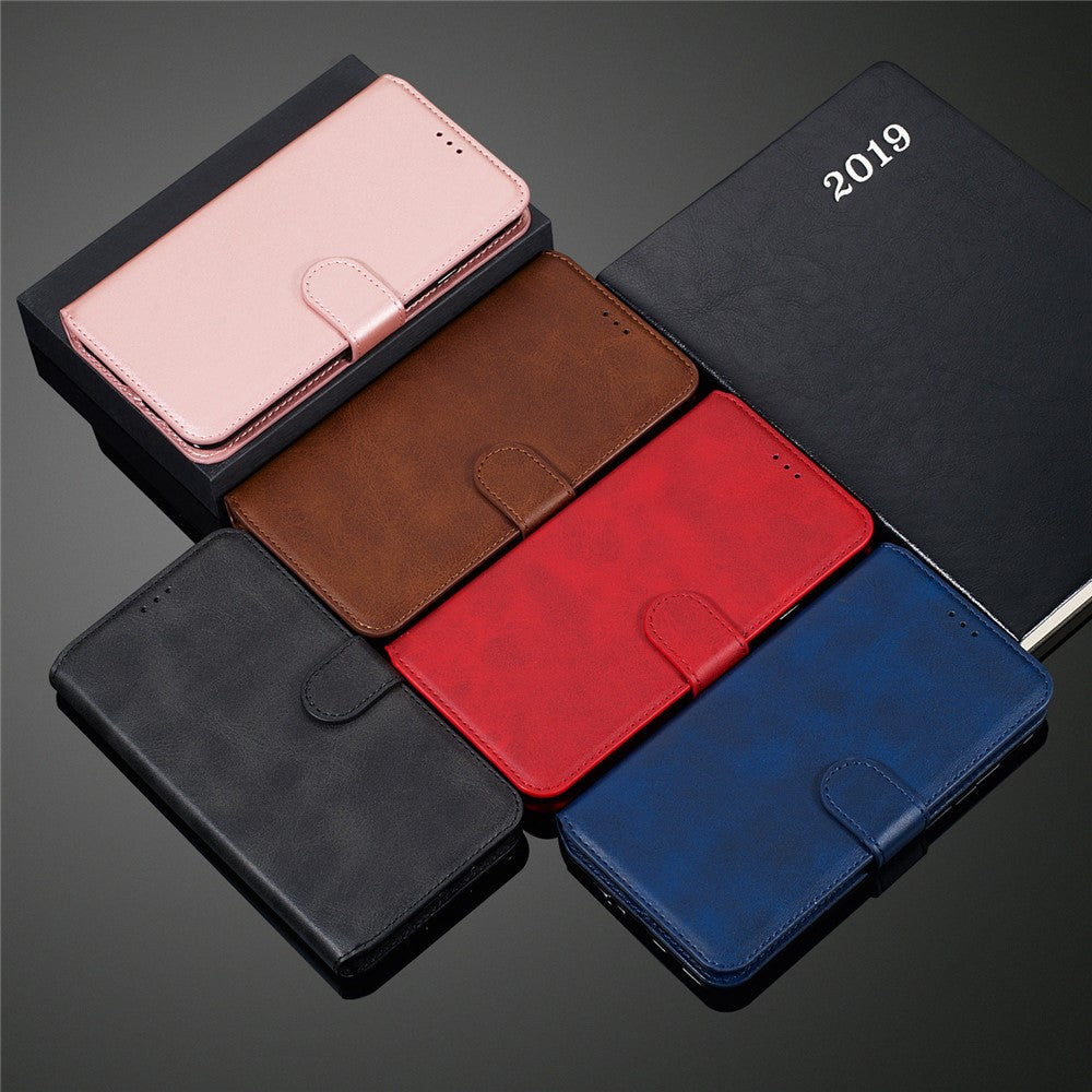 Solid Color Classic Flip Leather Wallet Phone Casing for Samsung Galaxy S20 Ultra