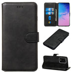 Solid Color Classic Flip Leather Wallet Phone Casing for Samsung Galaxy S20 Ultra