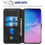 Solid Color Classic Flip Leather Wallet Phone Casing for Samsung Galaxy S20 Ultra