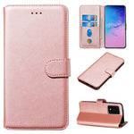 Solid Color Classic Flip Leather Wallet Phone Casing for Samsung Galaxy S20 Ultra