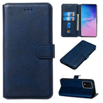 Solid Color Classic Flip Leather Wallet Phone Casing for Samsung Galaxy S20 Ultra
