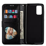 Glitter Powder Zippered Stand Leather Wallet Case with Strap for Samsung Galaxy S20 Plus / S20 Plus 5G