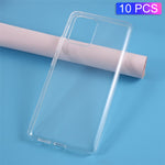 10Pcs/Pack Watermark Resistant Clear TPU Shell for Samsung Galaxy S20 4G/S20 5G